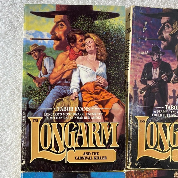 Vintage Longarm Action Western Romance Novel x4 - Picture 2 of 14